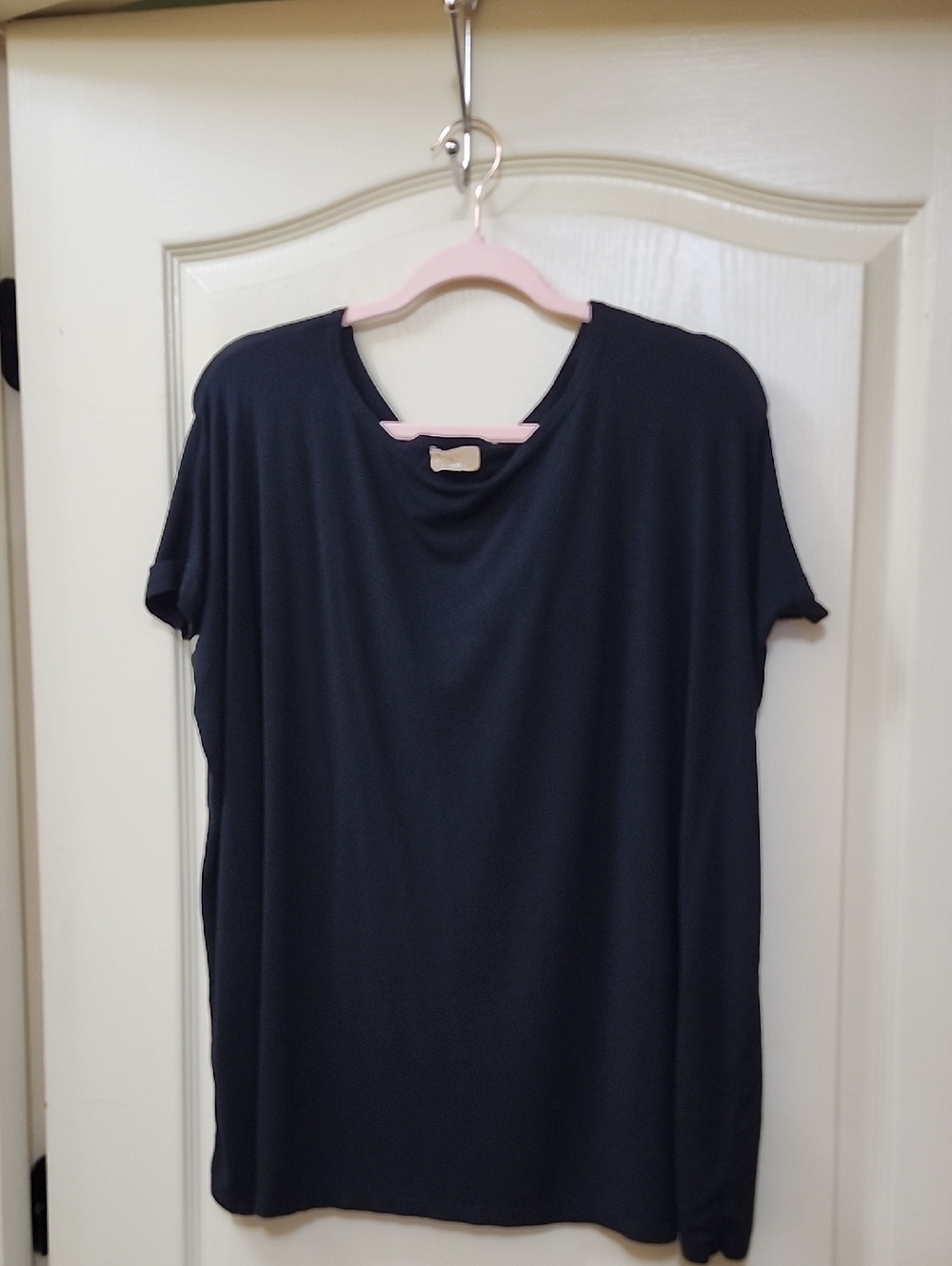PIKO 1988 RELAXED FIT BAMBOO BLEND BLACK SHORT SLEEVE TOP